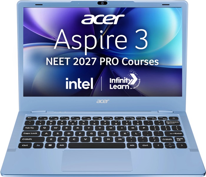 Acer Aspire 3 'NEET Ready' laptop launched in India at ₹29,990 with Intel processor and Infinity Learn integration 2 Acer Aspire 3 NEET Ready Laptop