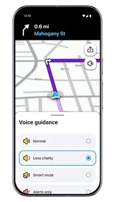 Waze update brings dedicated motorcycle mode, Gemini voice search and less chatty guidance 2 Waze Less Chatty Mode