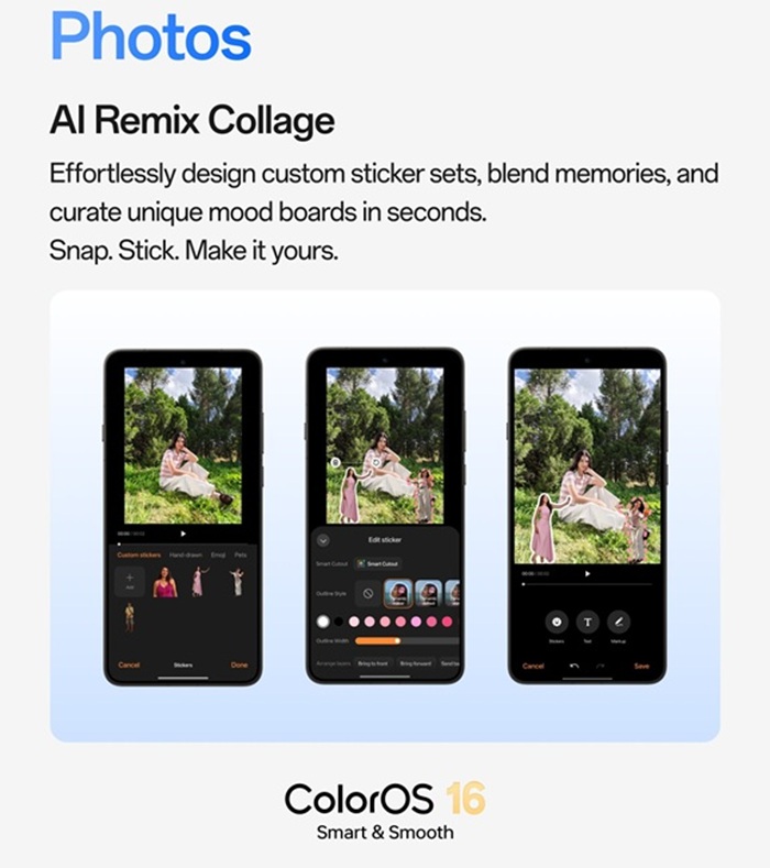 OPPO ColorOS 16 August update adds AI Remix Collage, Currency Converter widgets and security features 2 ColorOS 16 AI Remix Collage