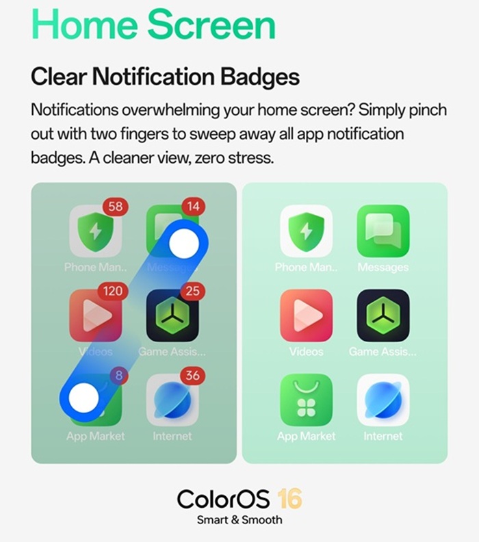 OPPO ColorOS 16 August update adds AI Remix Collage, Currency Converter widgets and security features 4 ColorOS 16 Home Screen