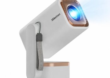 XElectron Techno Plus Android 14 smart projector launched in India at ₹8,499 featuring upto 200-inch projection, 180° rotatable design, 1080p native, 4K support, and more 1 XElectron Techno Plus Design