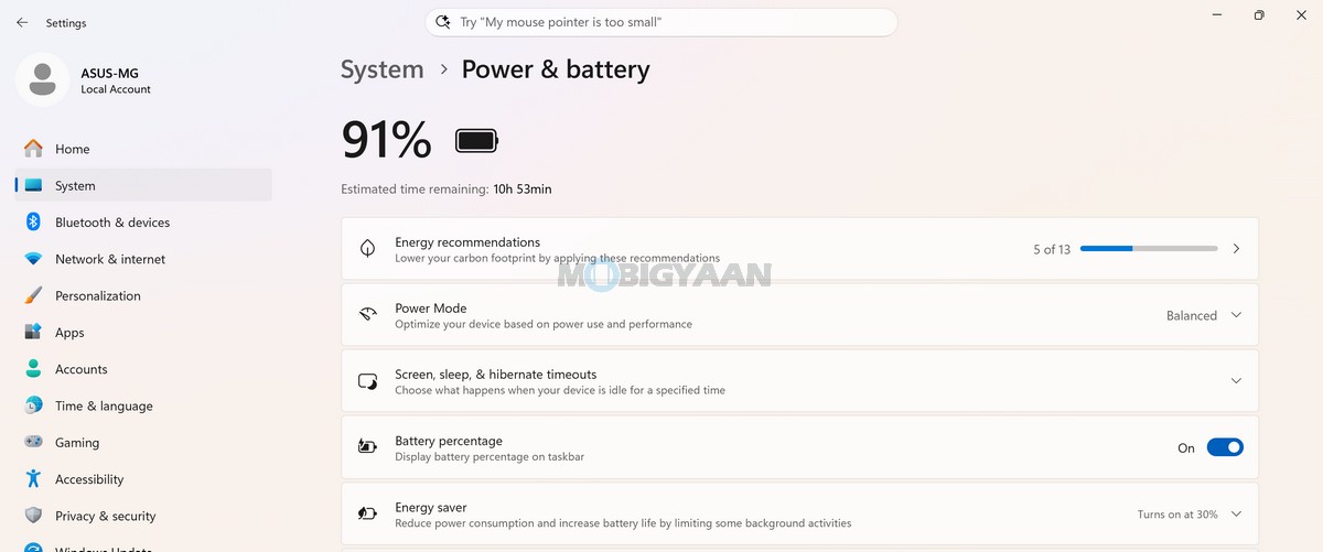 ASUS Zenbook DUO Review UX8407AA Battery 5