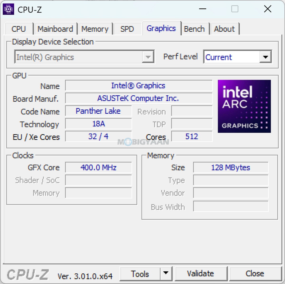 ASUS Zenbook DUO Review UX8407AA CPU Z Graphics