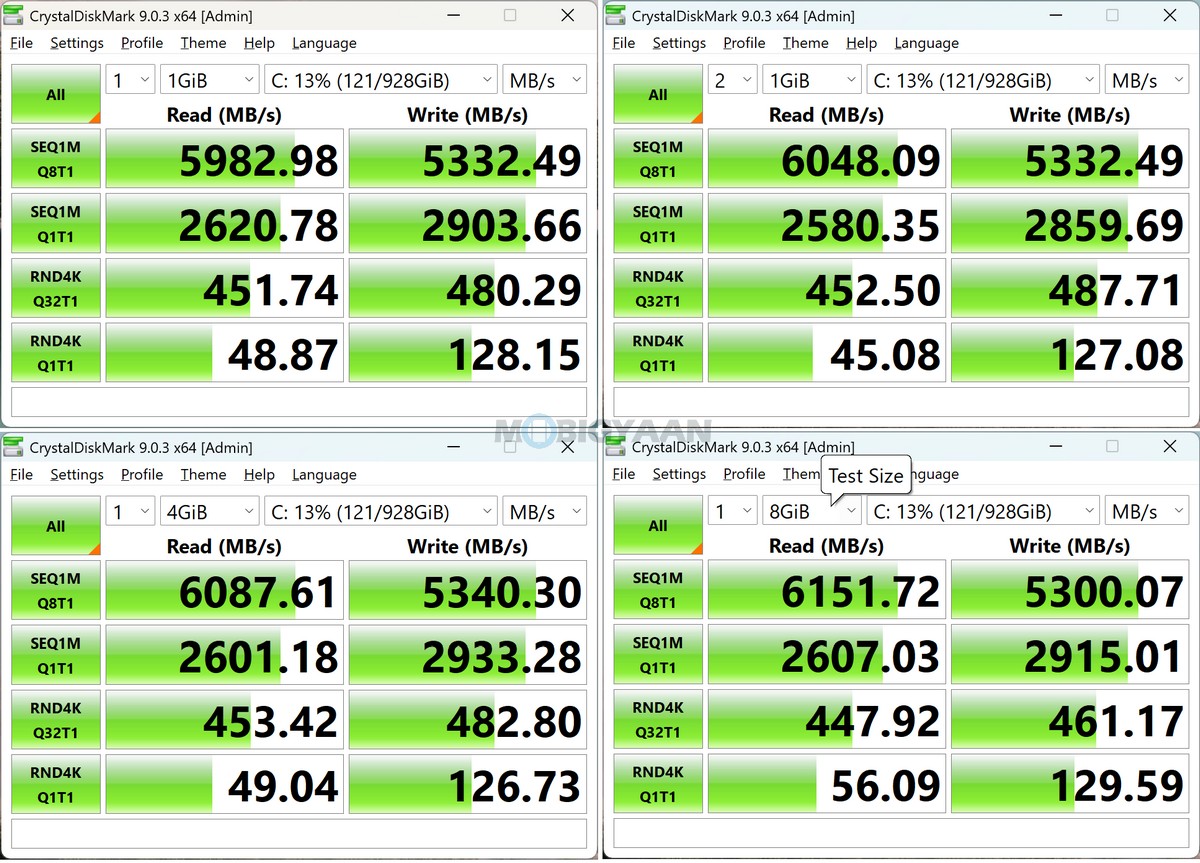 ASUS Zenbook DUO Review UX8407AA CrystalDiskMark Storage Benchmark