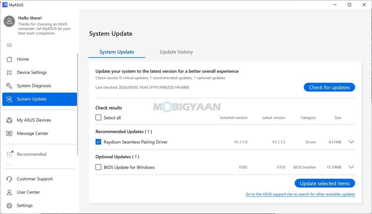 ASUS Zenbook DUO Review UX8407AA MyASUS 2