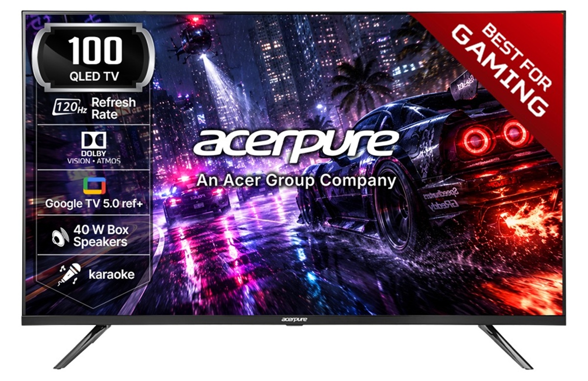 Acerpure Nitro 75-inch, 85-inch and 100-inch 4K QLED TVs launched in India at ₹59,999 with 120Hz HSR, Dolby Vision, and Google TV 1 Acerpure Nitro 100-inch 4K QLED TV