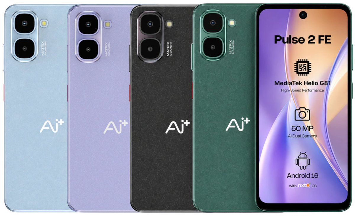 Ai+ Pulse 2 FE launched in India at ₹9,999 with 5000mAh battery, 120Hz display, and 50MP camera 1 Ai+ Pulse 2 FE