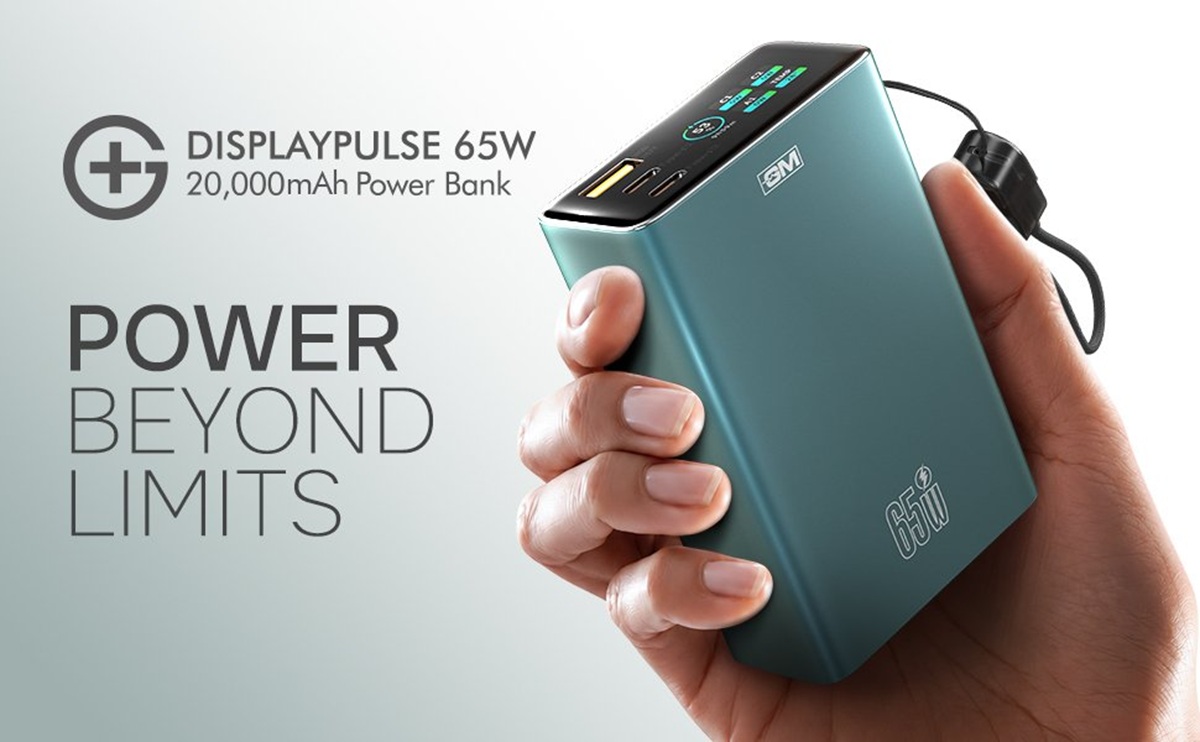 GM Modular G+ DisplayPulse 65W 20000mAh Power Bank launched in India at ₹3,999 with smart TFT display, and 3 charging ports 1 GM Modular G+ DisplayPulse 65W 20000mAh Power Bank