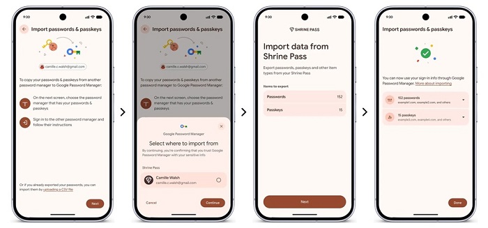 Import Passwords, Google Password Manager