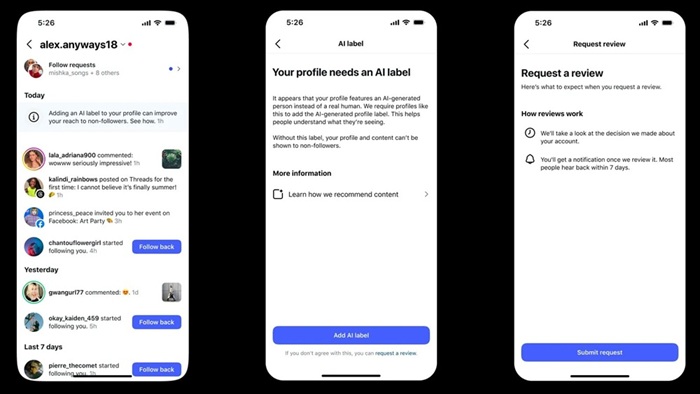 Instagram AI Generated Profile Label Account