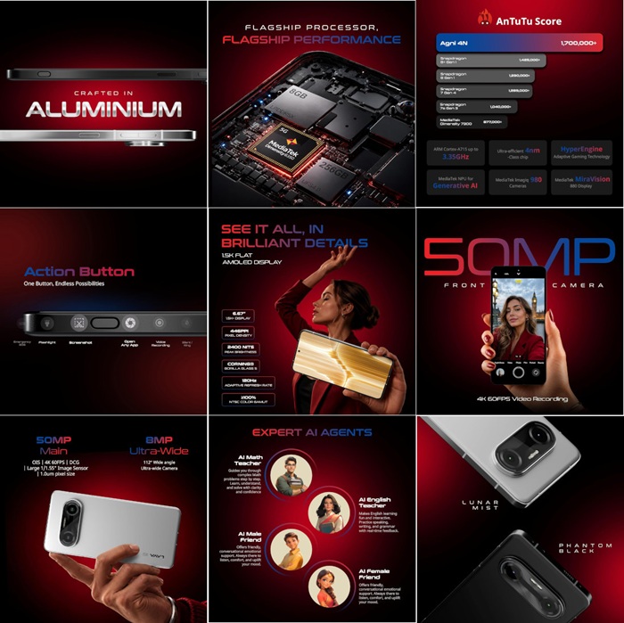 LAVA AGNI 4N launched in UK at £499 with 1.5K 120Hz AMOLED display and Dimensity 8350 2 Lava AGNI 4N Features