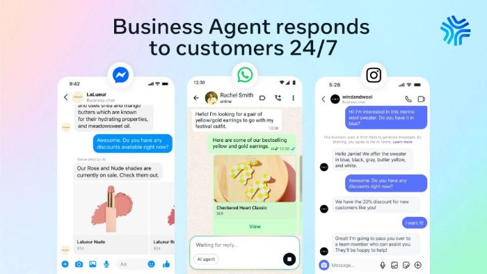 Meta One launched in India, starts at ₹79 for Instagram, WhatsApp and Facebook Plus plans 3 Meta Business Agent WhatsApp Instagram Messenger