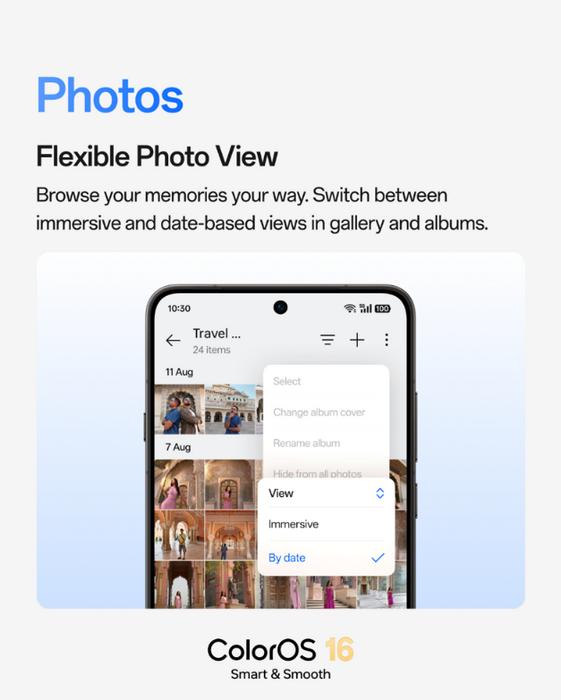 OPPO ColorOS 16 September update brings new photo library features like Timestamp editing, hidden albums, Scan Text and more 6 OPPO ColorOS 16 Update September 2026