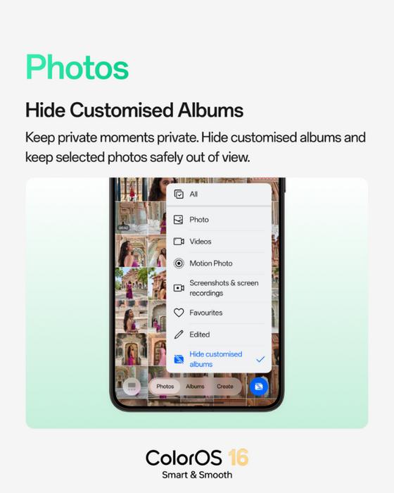OPPO ColorOS 16 September update brings new photo library features like Timestamp editing, hidden albums, Scan Text and more 3 OPPO ColorOS 16 Update September 2026