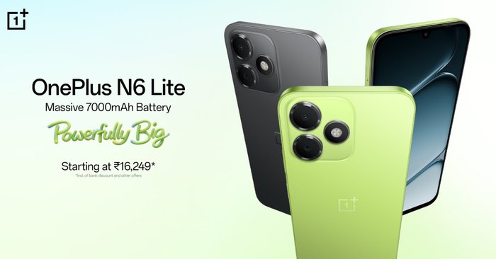 OnePlus N6 Lite launched in India at ₹16,999 with 7000mAh battery and OxygenOS 16 3 OnePlus N6 Lite Price Offers