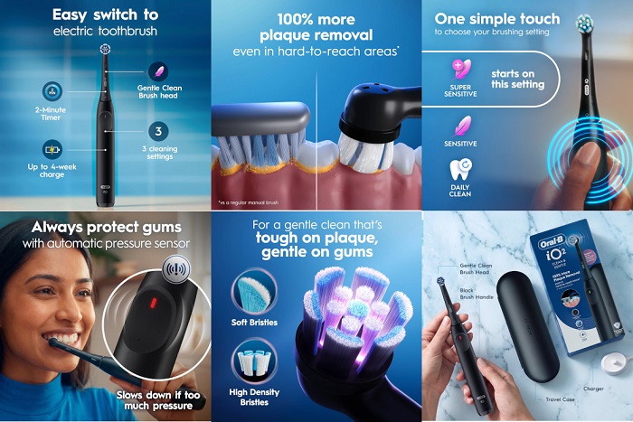 Oral-B iO Series 2 (iO2) Electric Toothbrush Features