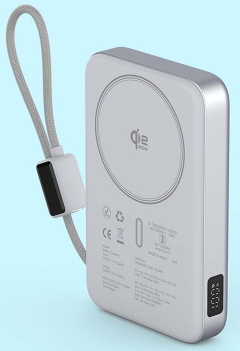 Stuffcool Odin Plus 10000mAh Power Bank launched in India at ₹4,499 with 25W Qi2.2 wireless charging, 45W wired charging, and built-In USB-C cable 1 Stuffcool Odin Plus 10,000 mAh Power Bank