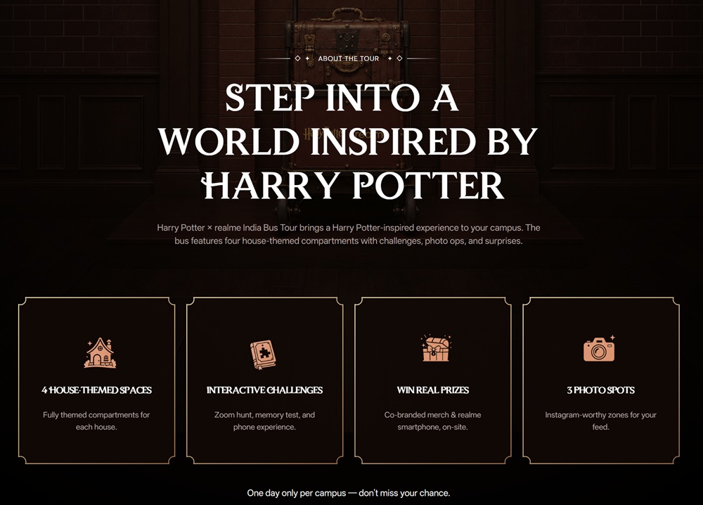 realme announces Harry Potter Bus Tour across 5 Indian cities ahead of realme 16 Pro 5G launch 2 realme Harry Potter Bus Schedule