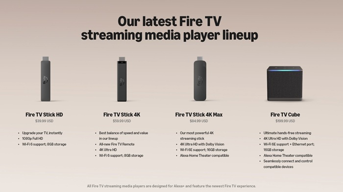 Amazon Fire TV Stick 4K (2026) launched at $59.99 with slimmer design, redesigned remote, Alexa+ and Vega OS support 6 Amazon Fire TV Stick 4K Lineup