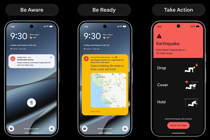 Android Earthquake Be Ready Alerts