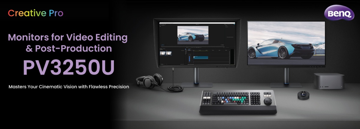 BenQ Creative Pro PV3250U 31.5-inch 4K 120Hz Monitor launched in India with HDR10, HLG, and VESA DisplayHDR 600 support 1 BenQ Creative Pro PV3250U