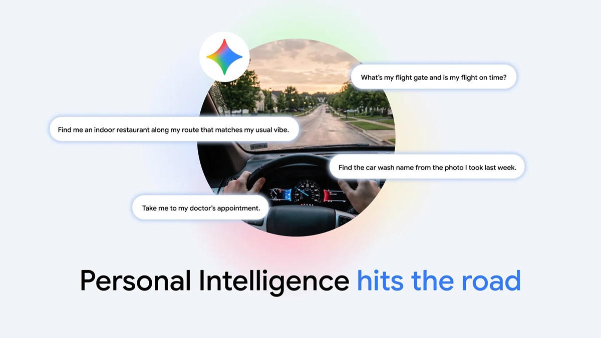 Google brings Gemini Personal Intelligence to Cars with personalized answers 1 Gemini Personal Intelligence Android Auto