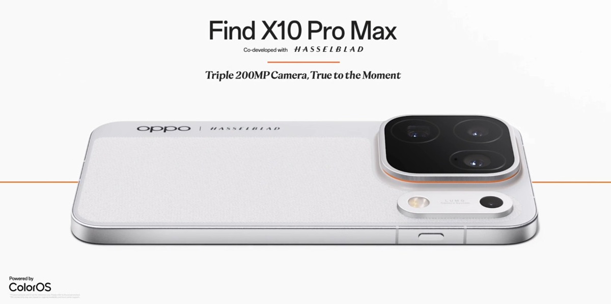 OPPO Find X10 Pro Max triple 200 MP cameras teased ahead of India launch on 22nd October 2026 1 OPPO Find X10 Pro Max