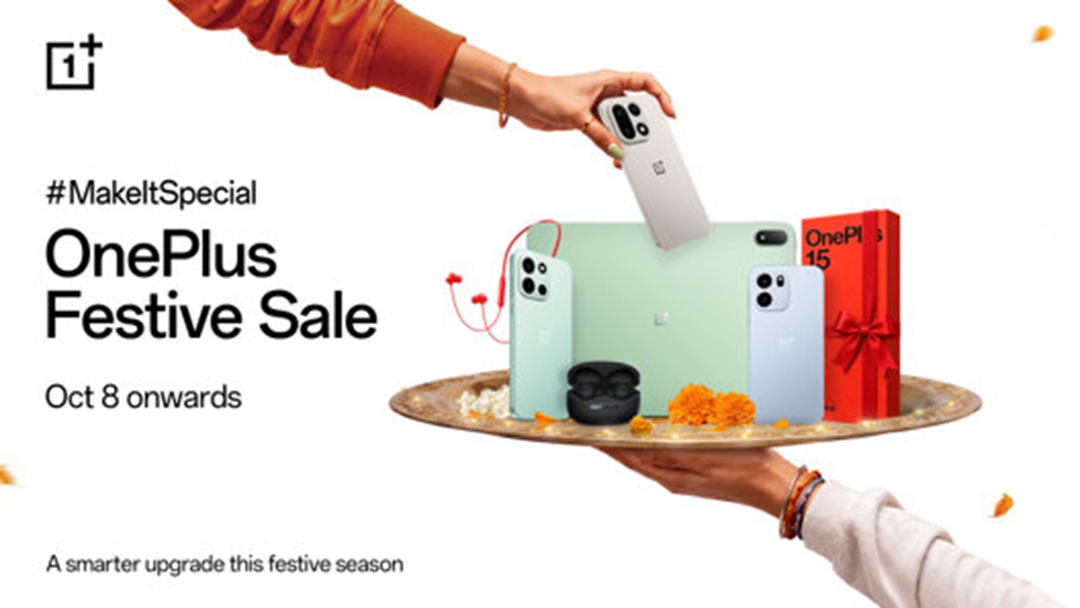 OnePlus Festive Sale 2026 starts 8th October with discounts on smartphones, tablets and audio 1 OnePlus Festive Sale 2026 Deals