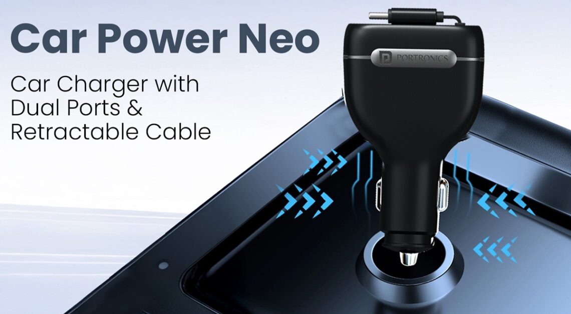 Portronics Car Power Neo 96W 3-in-1 Car Charger launched in India at ...