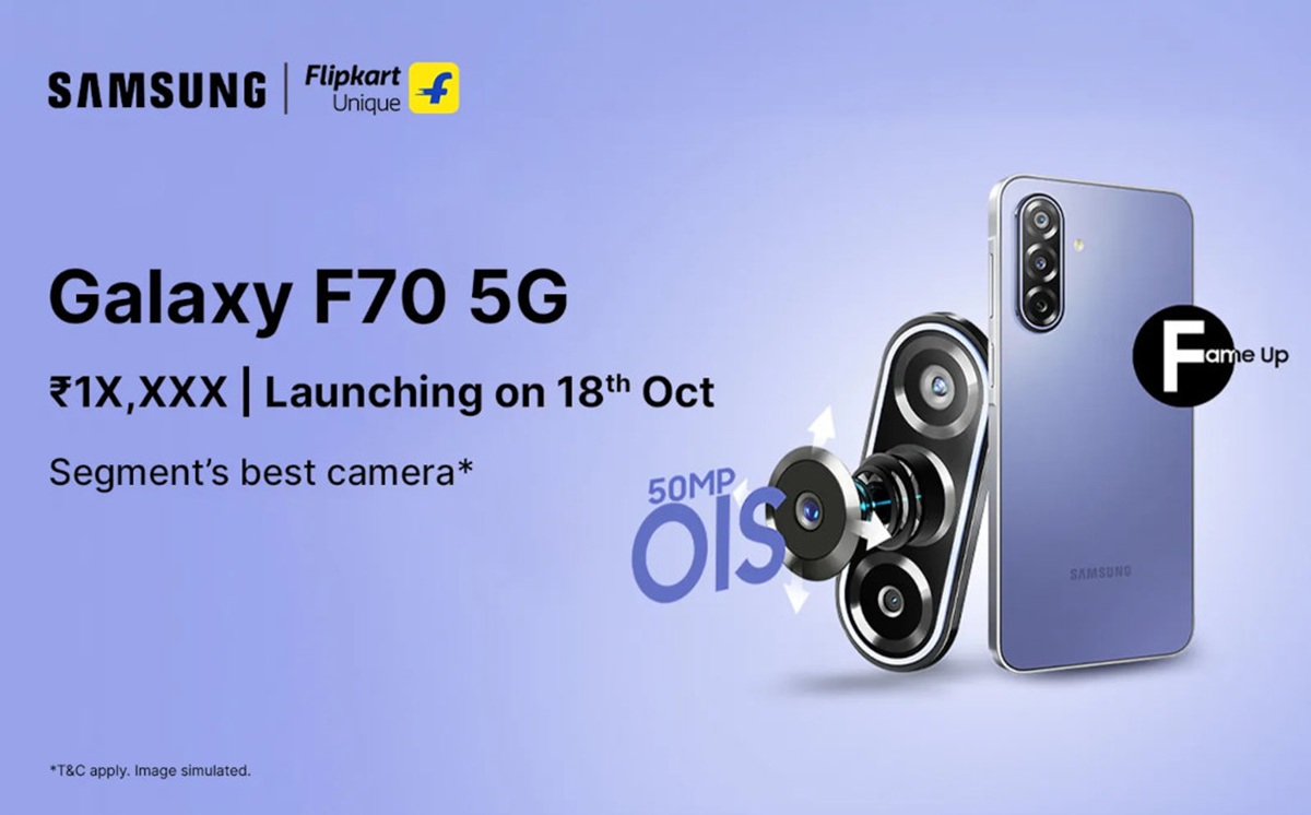 Samsung Galaxy F70 5G launching in India on 18th October 1 Samsung Galaxy F70 5G India