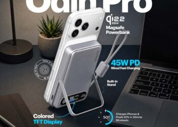 Stuffcool Odin Pro 10000mAh wireless charging power bank launched at ₹4,999 with 25W Qi2.2, TFT display, and 45W PD charging 1 Stuffcool Odin Pro
