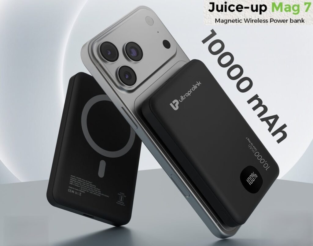 UltraProlink Juice-Up Mag 7 magnetic wireless power bank launched in India at ₹3,499