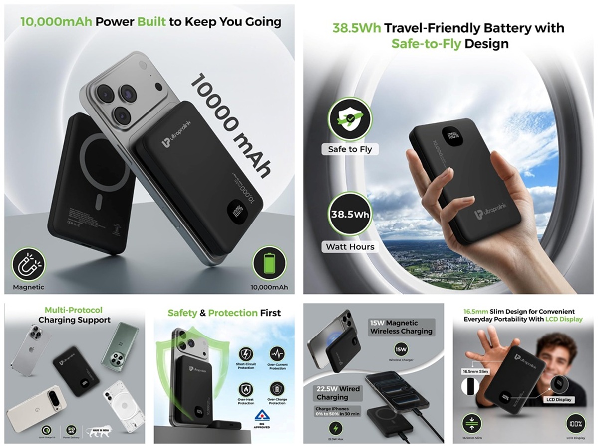 UltraProlink Juice-Up Mag 7 magnetic wireless power bank launched in India at ₹3,499 3 UltraProlink Juice-Up Mag 7 Features