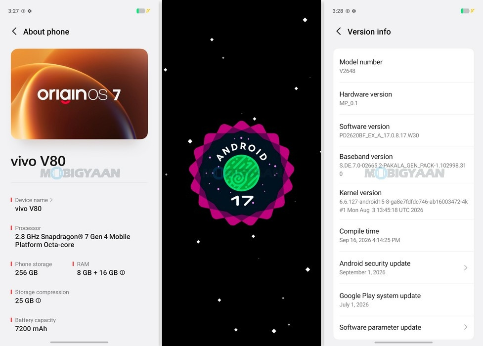 vivo V80 Review OriginOS 7 Android 17 Features 3